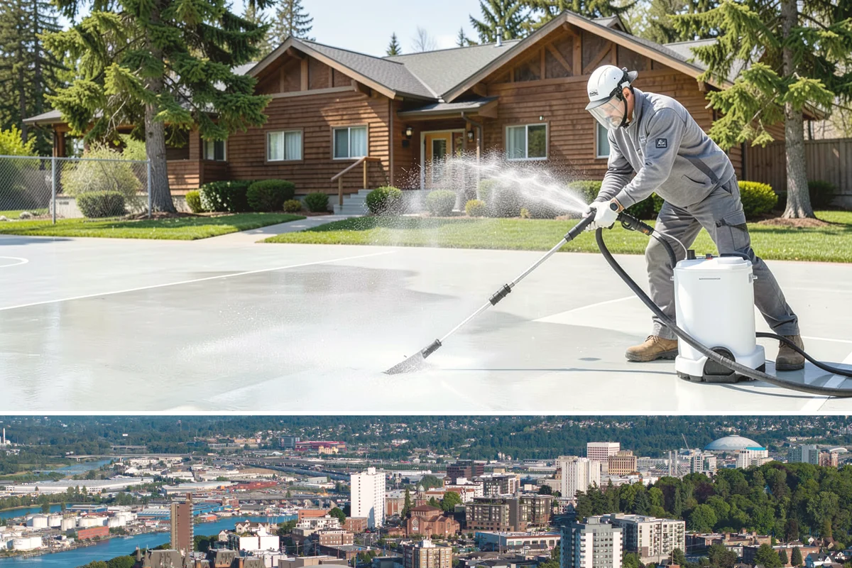 Gutter Cleaning in Tacoma, Pierce County, WA - Clean gutters in late fall after the leaves drop and again in spring to catch needle buildup, the two heaviest seasons.