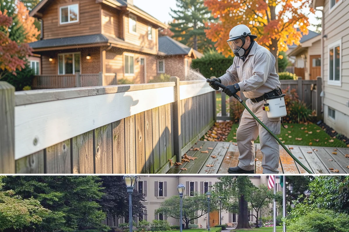 Gutter Cleaning in Woodinville, King County, WA - Clean gutters in late fall after the leaves drop and again in spring to catch needle buildup, the two heaviest seasons.