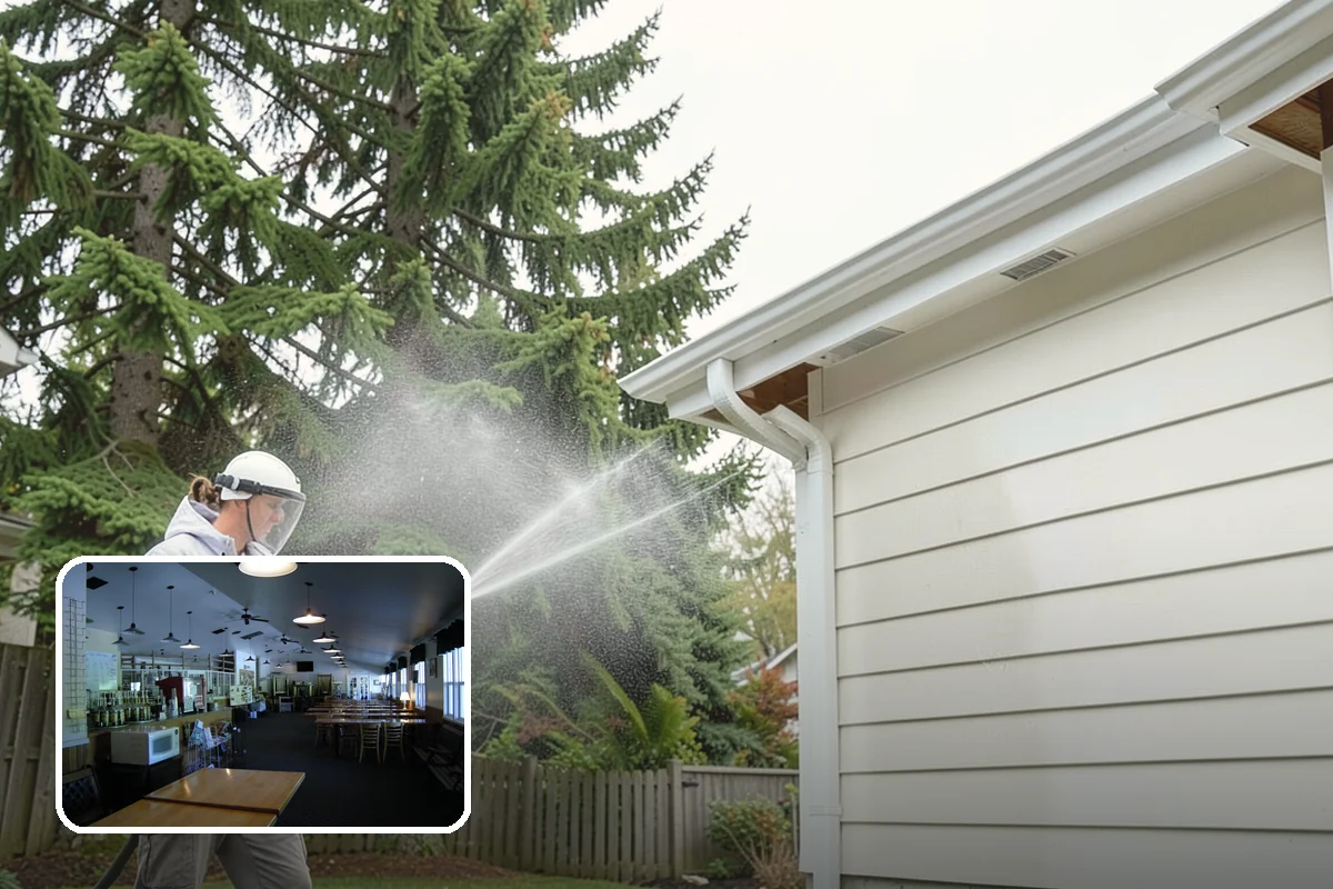 Gutter Face Cleaning in Black Diamond, King County, WA - Clears everyday grime, pollen, and green film from the faces