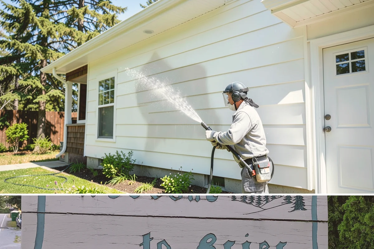 Gutter Face Cleaning in Brier, Snohomish County, WA - A spring face cleaning clears off the winter's accumulated film and pollen ahead of summer.