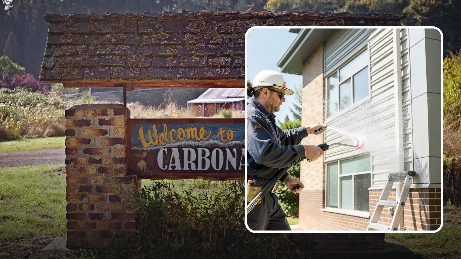 Gutter Face Cleaning in Carbonado, Pierce County, WA - Straightforward cleaning of the visible gutter faces to clear grime, cobwebs, and organic film.