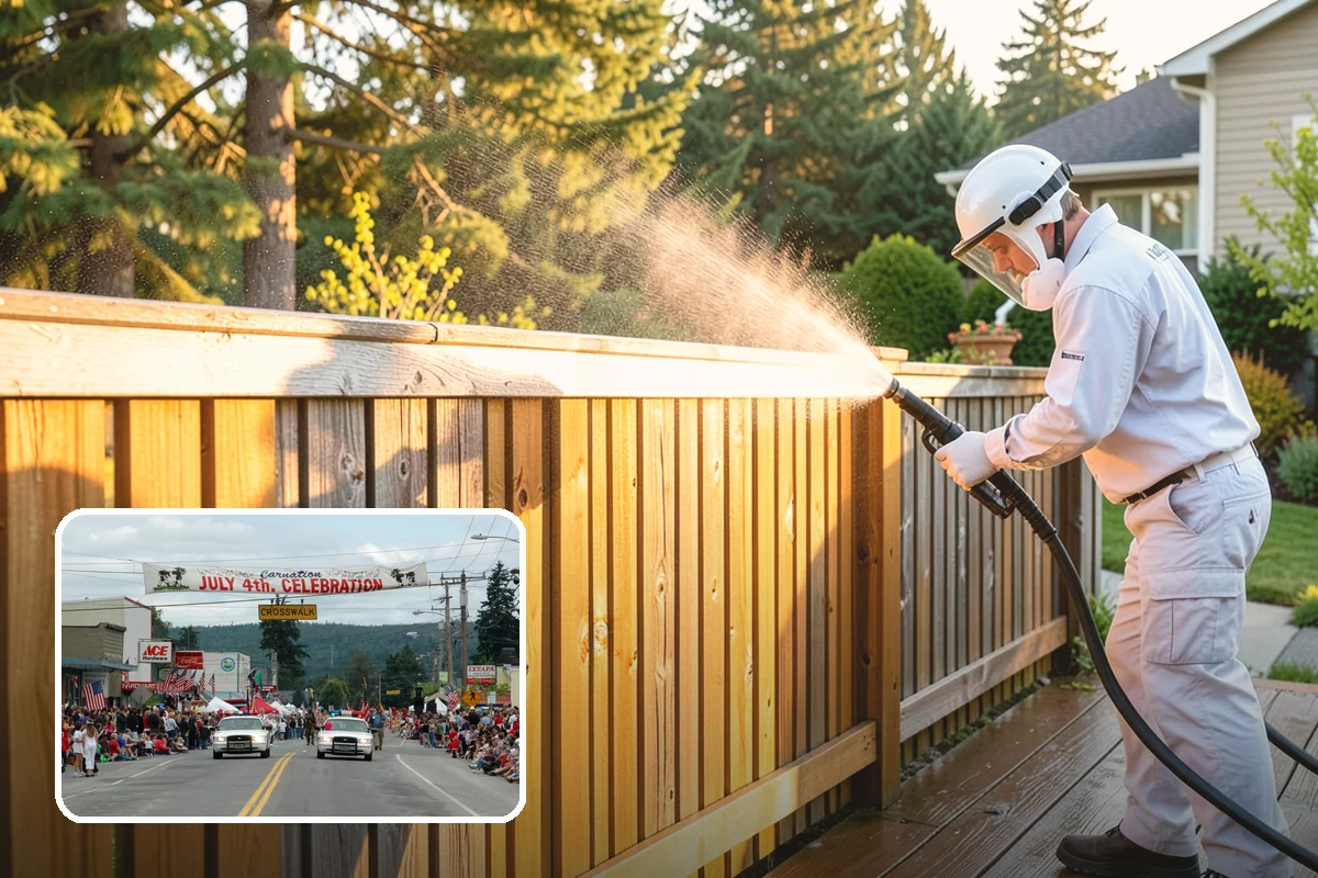 Gutter Face Cleaning in Carnation, King County, WA - Clears everyday grime, pollen, and green film from the faces