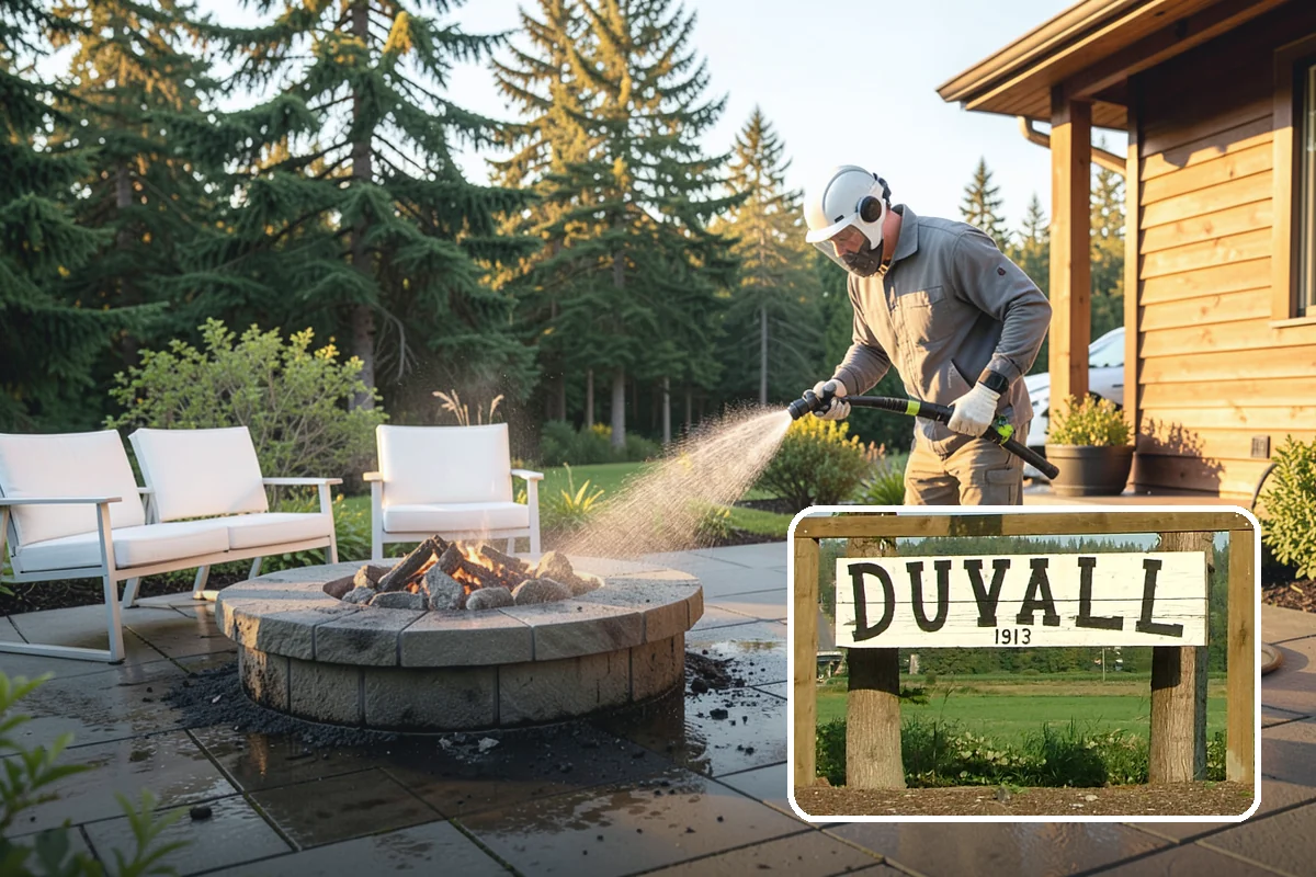 Gutter Face Cleaning in Duvall, King County, WA - Clears everyday grime, pollen, and green film from the faces