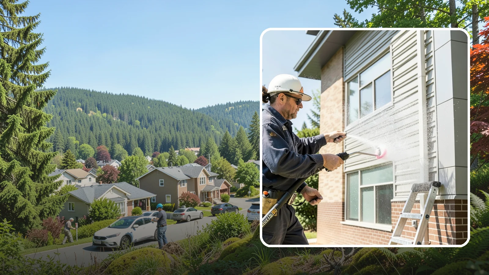 Gutter Face Cleaning in Index, Snohomish County, WA - Straightforward cleaning of the visible gutter faces to clear grime, cobwebs, and organic film.