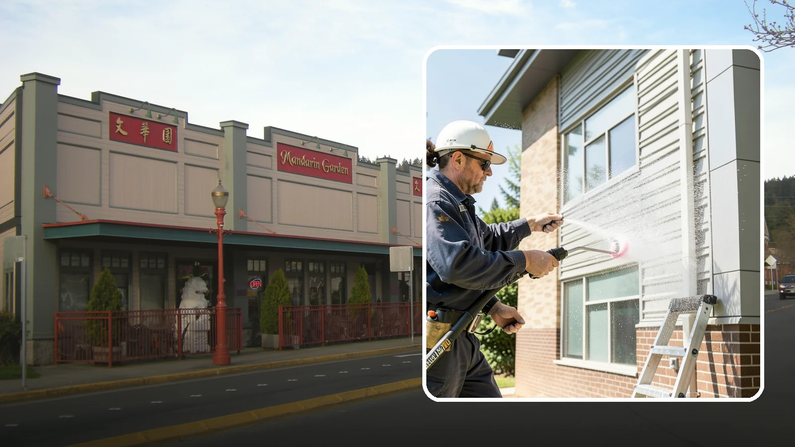 Gutter Face Cleaning in Issaquah, King County, WA - Straightforward cleaning of the visible gutter faces to clear grime, cobwebs, and organic film.