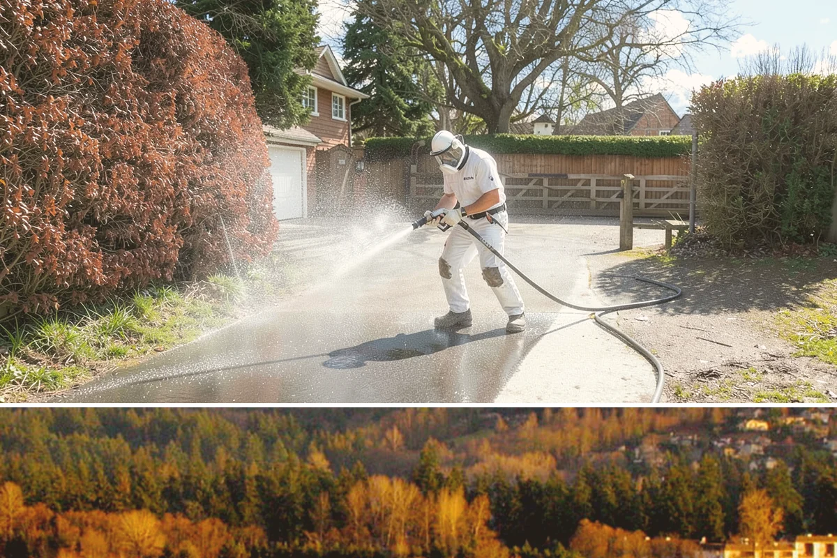 Gutter Face Cleaning in Kenmore, King County, WA - A spring face cleaning clears off the winter's accumulated film and pollen ahead of summer.