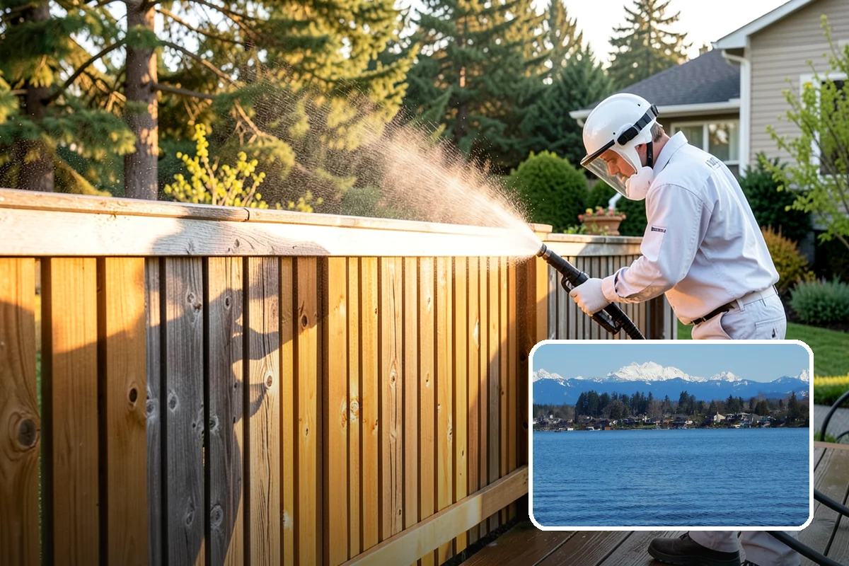 Gutter Face Cleaning in Lake Stevens, Snohomish County, WA - Clears everyday grime, pollen, and green film from the faces