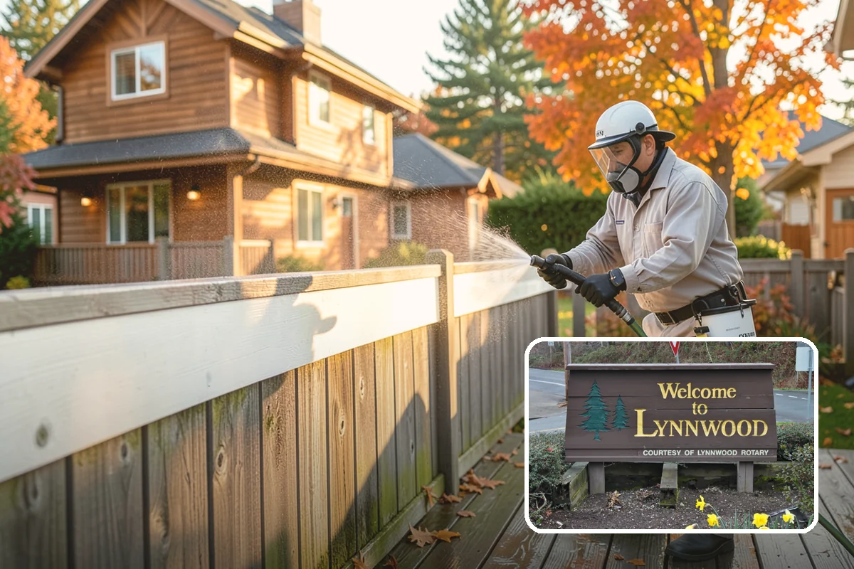 Gutter Face Cleaning in Lynnwood, Snohomish County, WA - Clears everyday grime, pollen, and green film from the faces