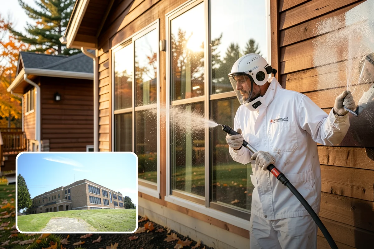 Gutter Face Cleaning in Maple Valley, King County, WA - Clears everyday grime, pollen, and green film from the faces