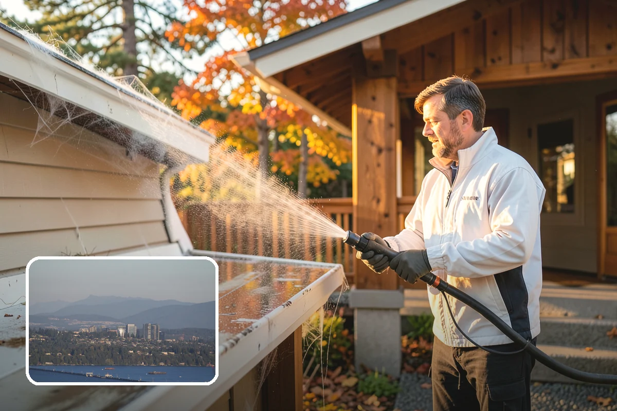 Gutter Face Cleaning in Medina, King County, WA - Clears everyday grime, pollen, and green film from the faces