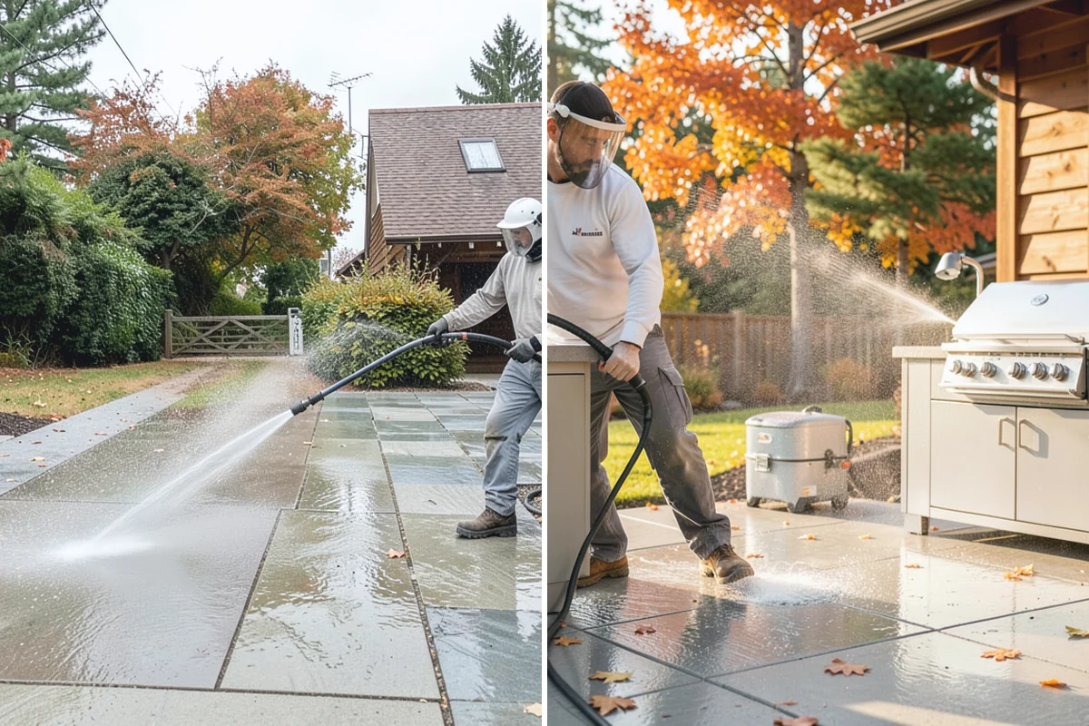 Gutter Face Cleaning in Roy, Pierce County, WA - Rinse the faces to knock down loose grime