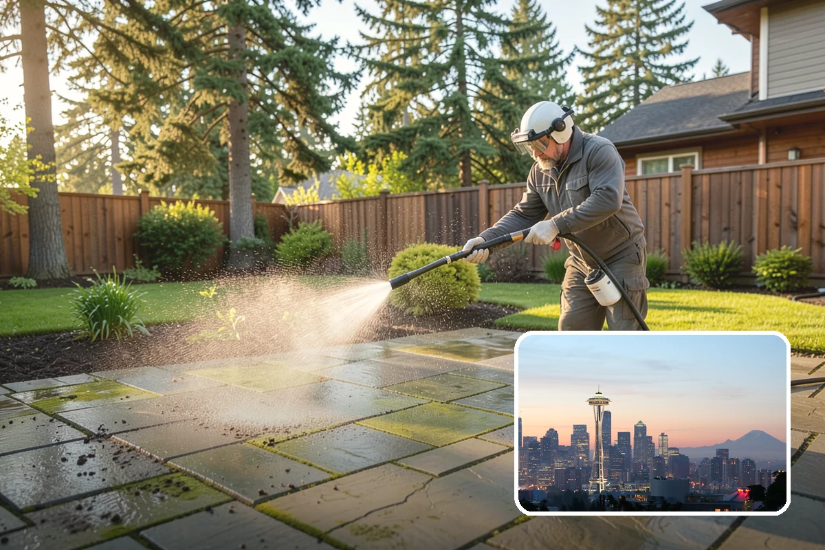 Gutter Face Cleaning in Seattle, King County, WA - Clears everyday grime, pollen, and green film from the faces