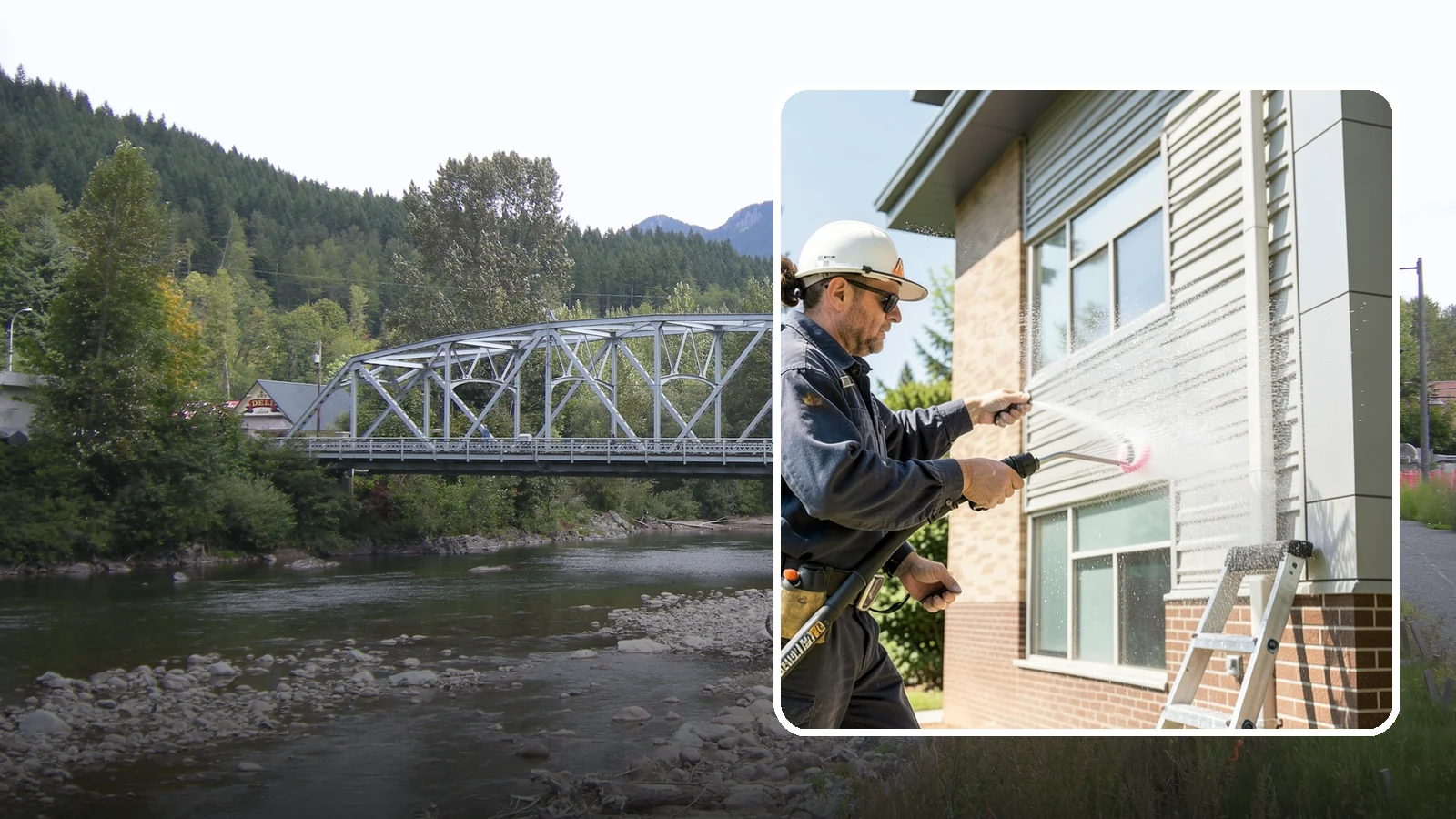 Gutter Face Cleaning in Skykomish, King County, WA - Straightforward cleaning of the visible gutter faces to clear grime, cobwebs, and organic film.