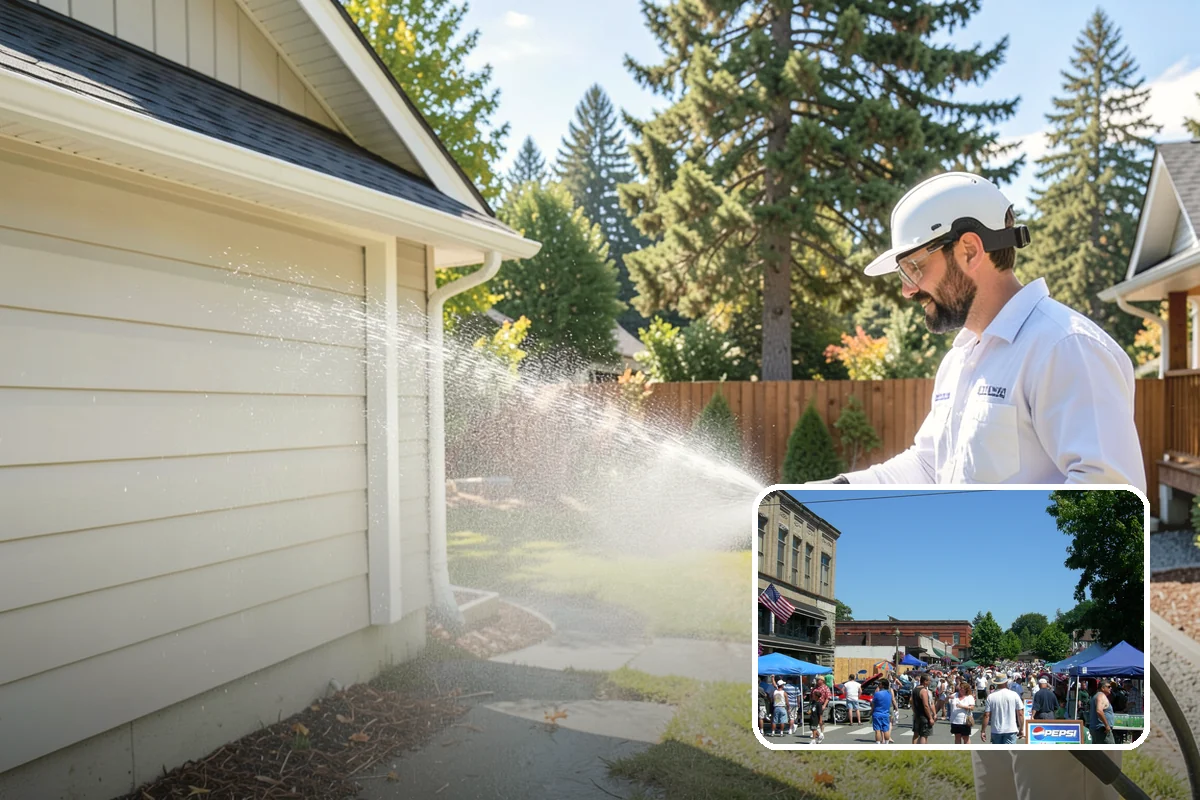 Gutter Face Cleaning in Snohomish, Snohomish County, WA - Clears everyday grime, pollen, and green film from the faces