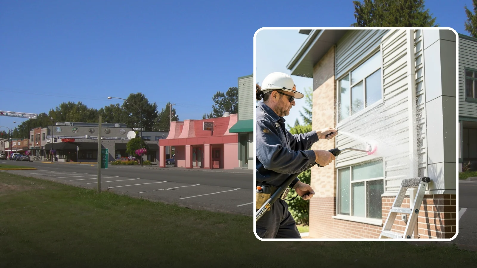 Gutter Face Cleaning in Snoqualmie, King County, WA - Straightforward cleaning of the visible gutter faces to clear grime, cobwebs, and organic film.