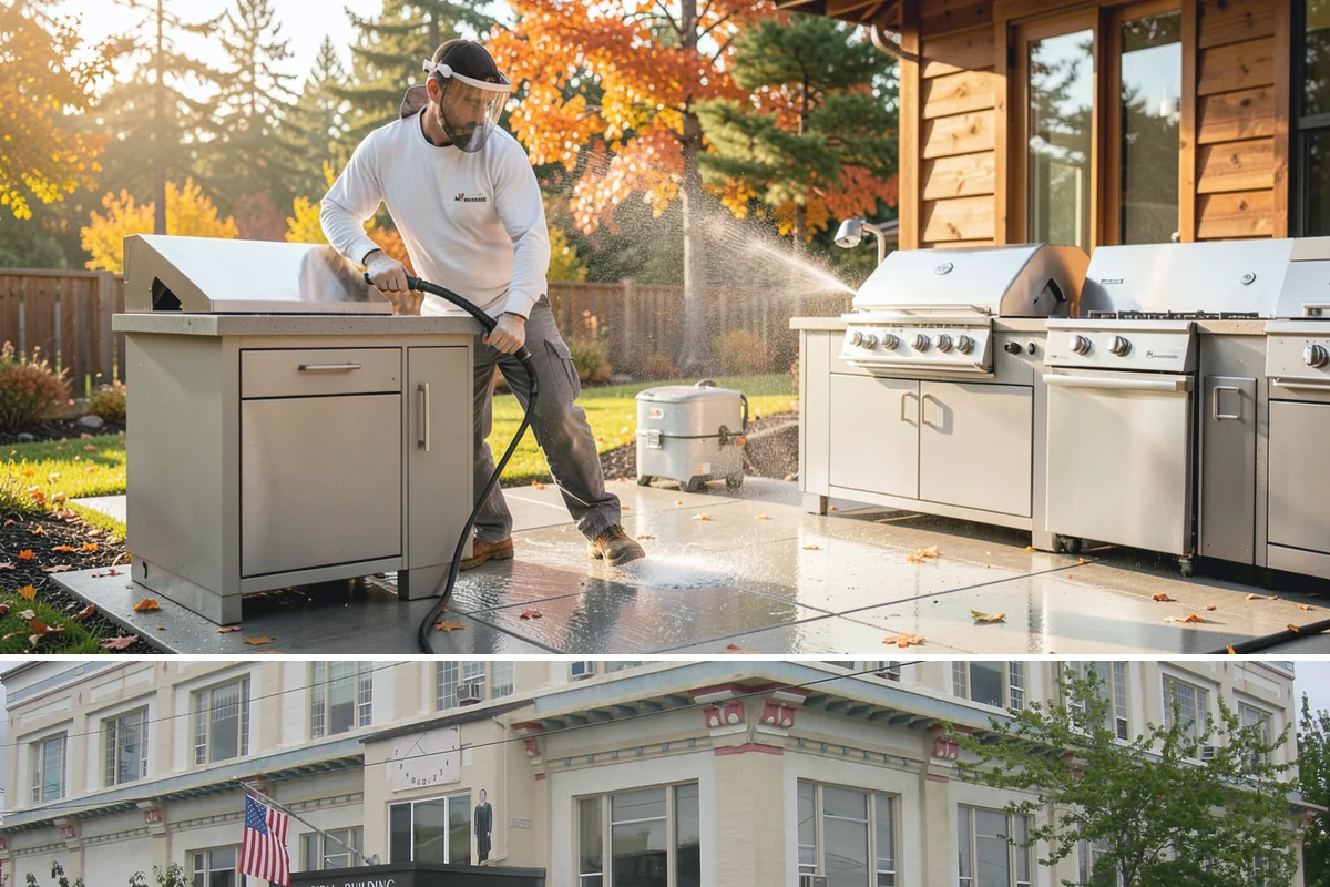 Gutter Guard Cleaning in Anacortes, Skagit County, WA - Clean guards in late fall and again mid-spring to stay ahead of the needle drop that mats them over.