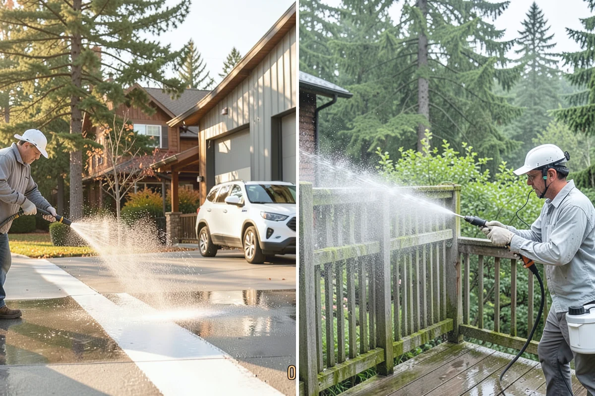 Gutter Guard Cleaning in Bonney Lake, Pierce County, WA - Remove the debris mat resting on the guards