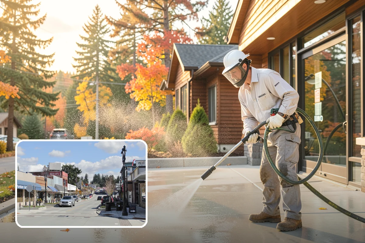 Gutter Guard Cleaning in Bothell, King County, WA - Clears matted needles and moss off the guard surface