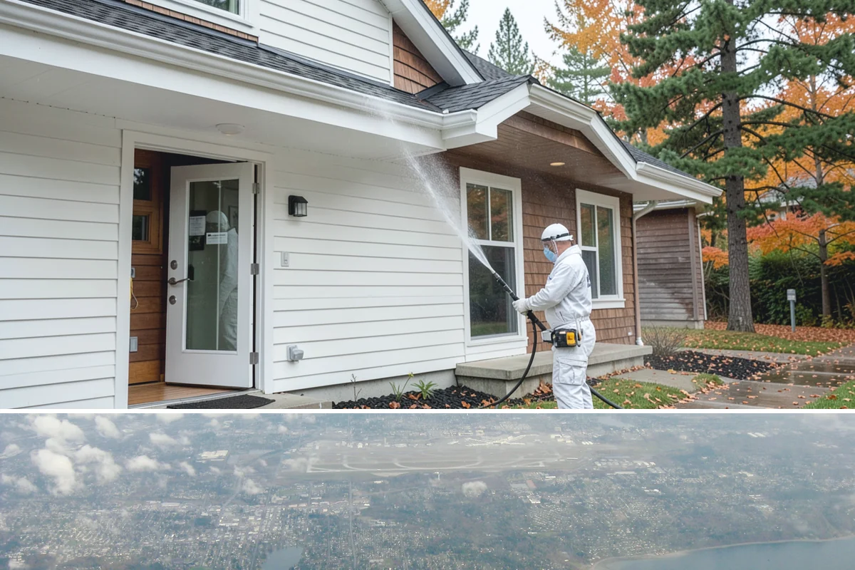 Gutter Guard Cleaning in Burien, King County, WA - Clean guards in late fall and again mid-spring to stay ahead of the needle drop that mats them over.