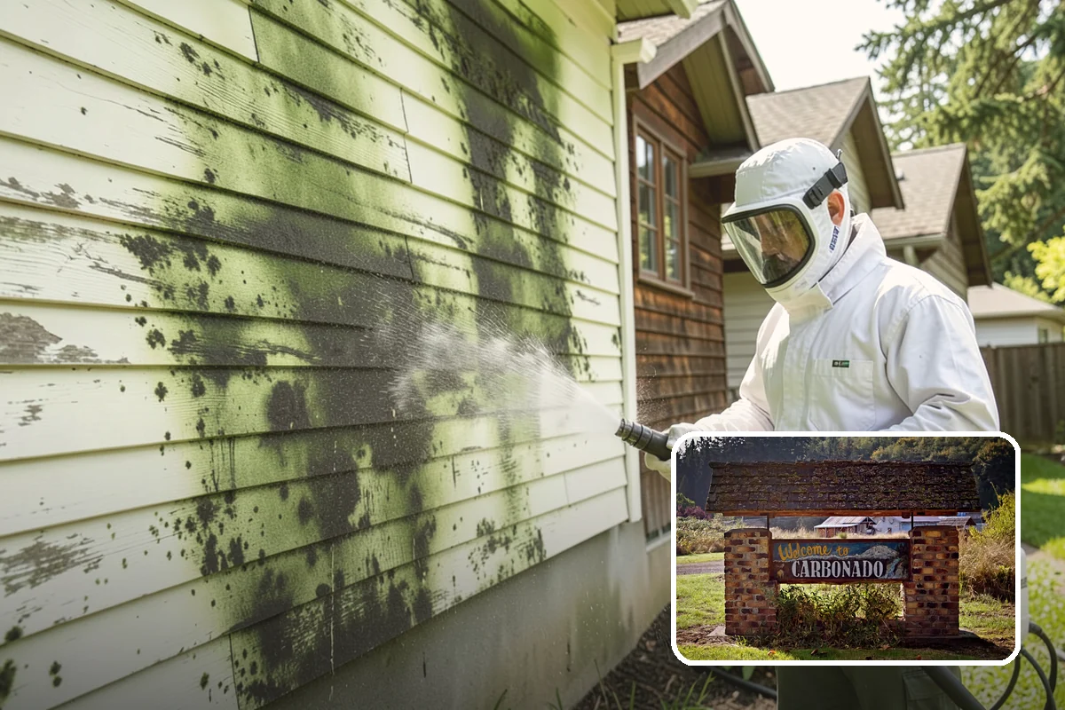 Gutter Guard Cleaning in Carbonado, Pierce County, WA - Clears matted needles and moss off the guard surface