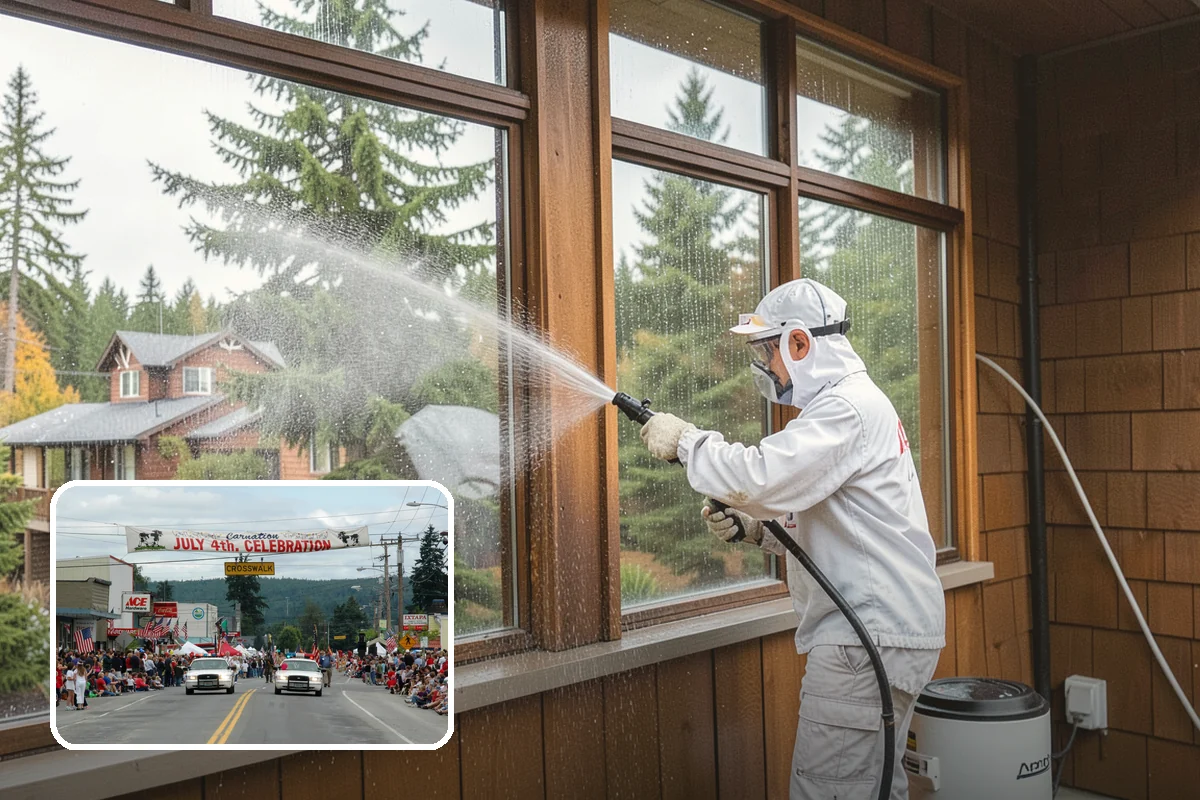 Gutter Guard Cleaning in Carnation, King County, WA - Clears matted needles and moss off the guard surface