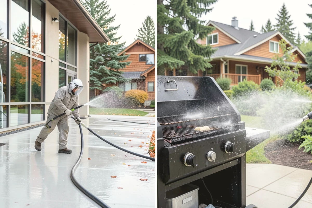 Gutter Guard Cleaning in Covington, King County, WA - Remove the debris mat resting on the guards