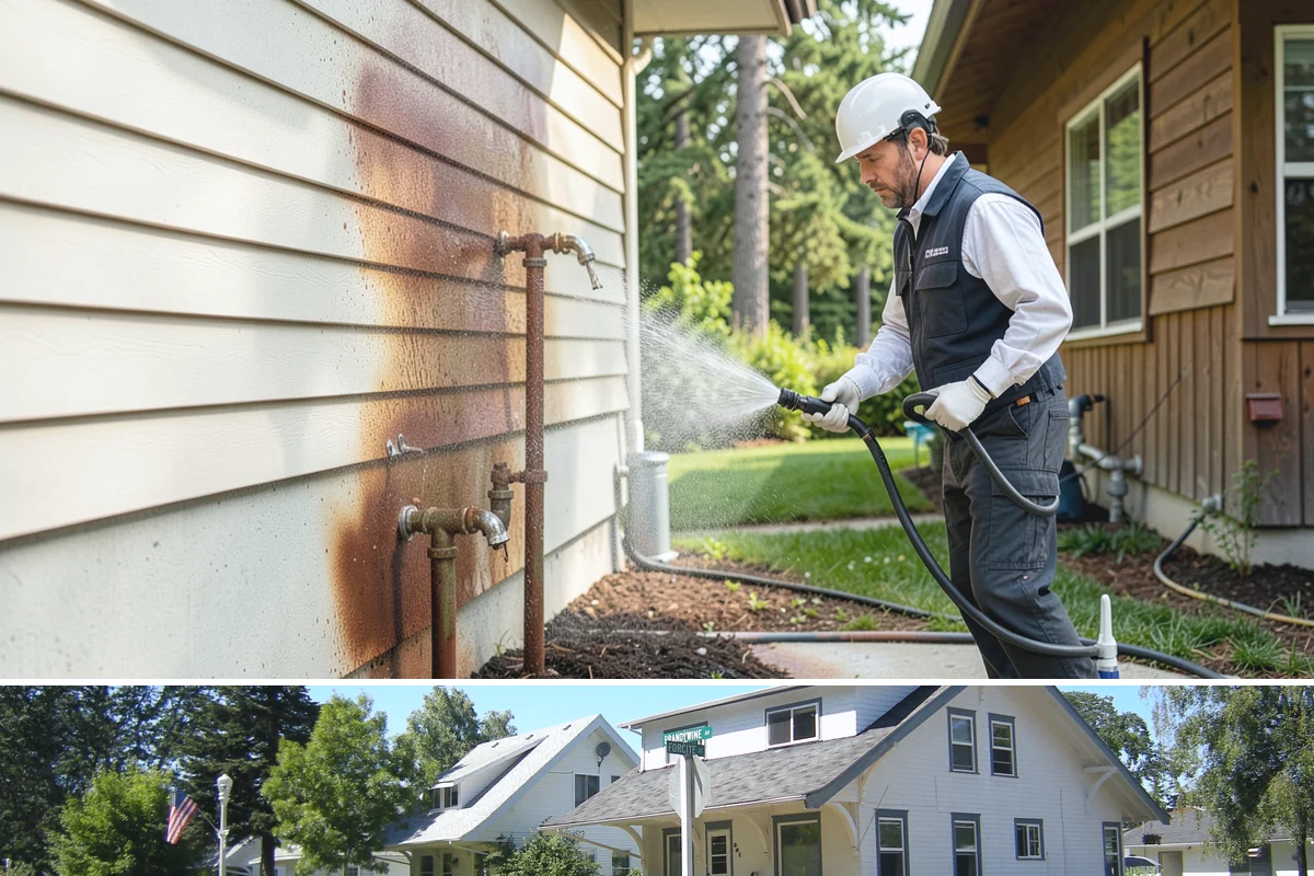 Gutter Guard Cleaning in DuPont, Pierce County, WA - Clean guards in late fall and again mid-spring to stay ahead of the needle drop that mats them over.