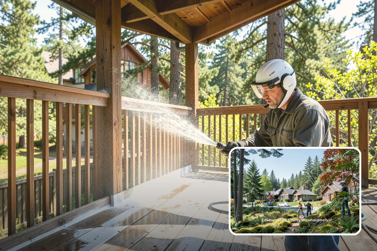 Gutter Guard Cleaning in Edgewood, Pierce County, WA - Clears matted needles and moss off the guard surface