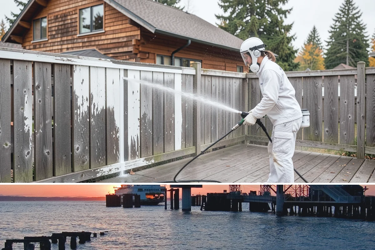 Gutter Guard Cleaning in Edmonds, Snohomish County, WA - Clean guards in late fall and again mid-spring to stay ahead of the needle drop that mats them over.