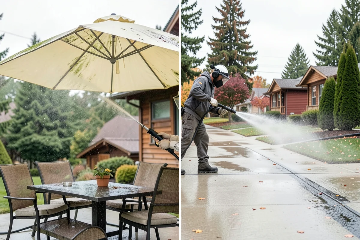Gutter Guard Cleaning in Enumclaw, King County, WA - Remove the debris mat resting on the guards