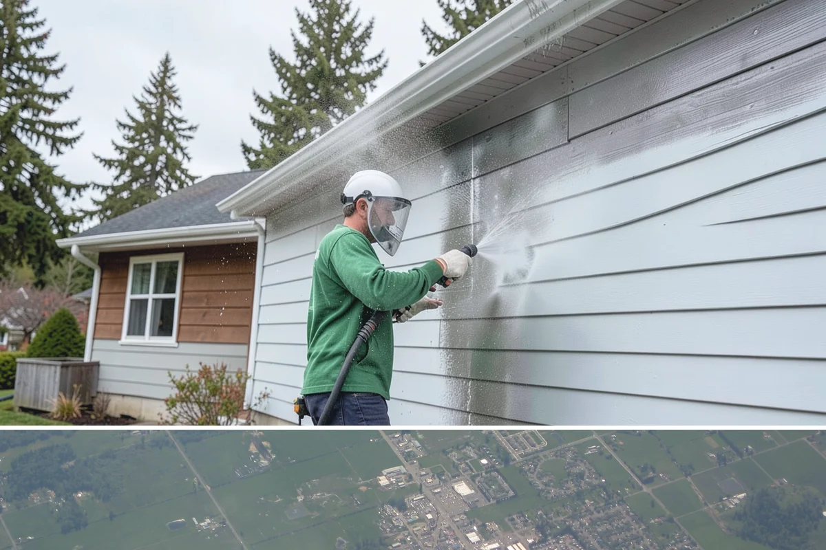 Gutter Guard Cleaning in Enumclaw, King County, WA - Clean guards in late fall and again mid-spring to stay ahead of the needle drop that mats them over.