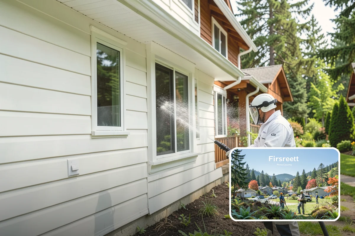 Gutter Guard Cleaning in Fircrest, Pierce County, WA - Clears matted needles and moss off the guard surface