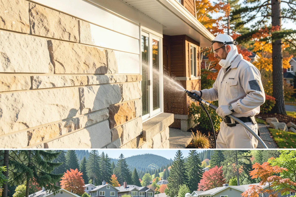 Gutter Guard Cleaning in Fircrest, Pierce County, WA - Clean guards in late fall and again mid-spring to stay ahead of the needle drop that mats them over.