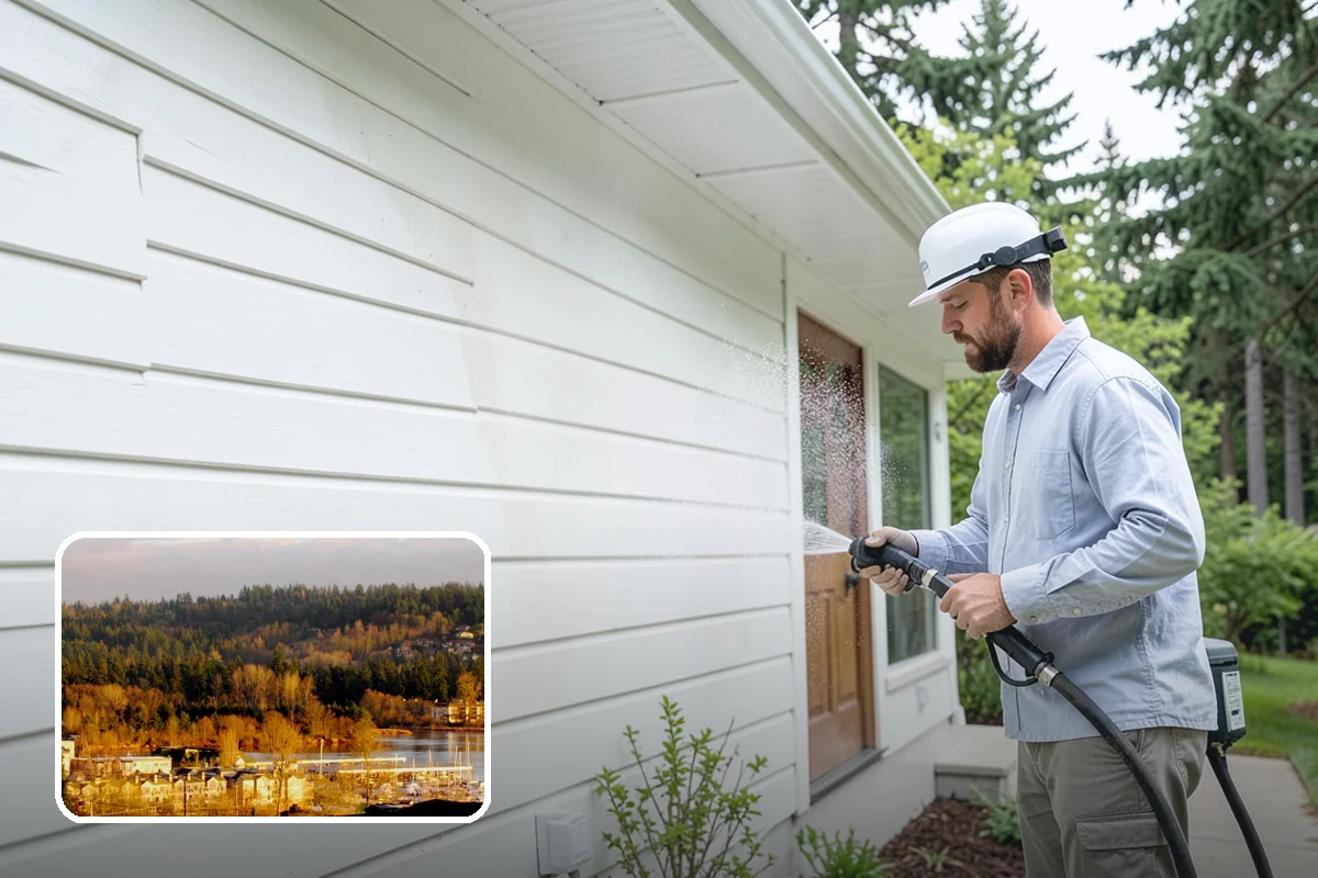 Gutter Guard Cleaning in Kenmore, King County, WA - Clears matted needles and moss off the guard surface