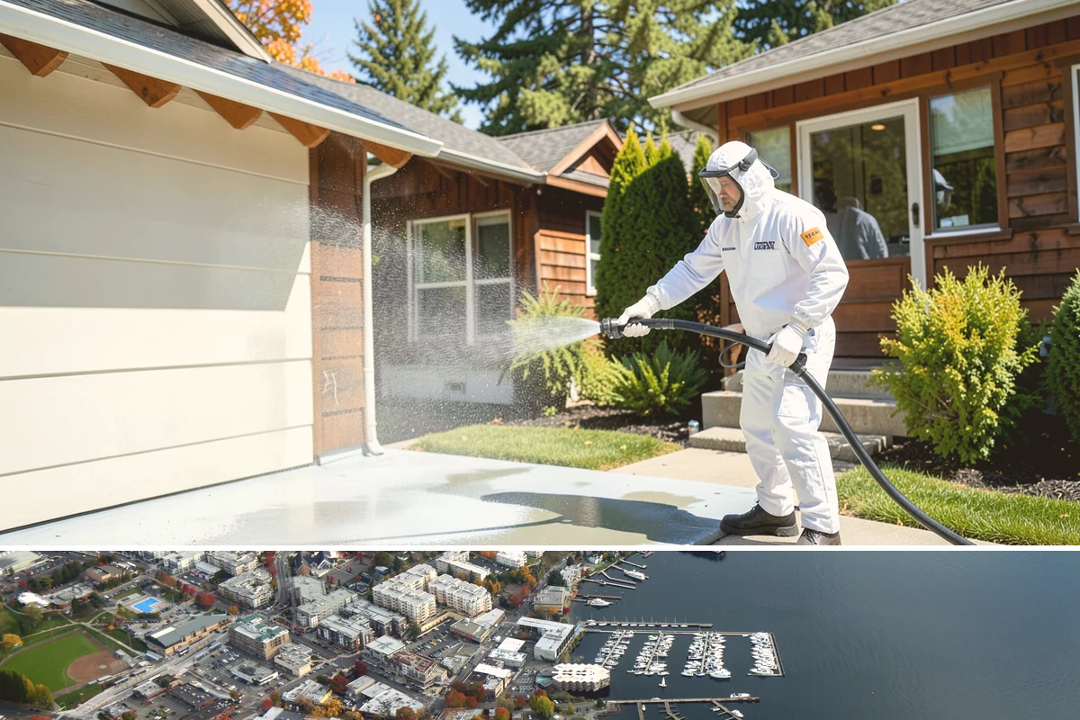 Gutter Guard Cleaning in Kirkland, King County, WA - Clean guards in late fall and again mid-spring to stay ahead of the needle drop that mats them over.