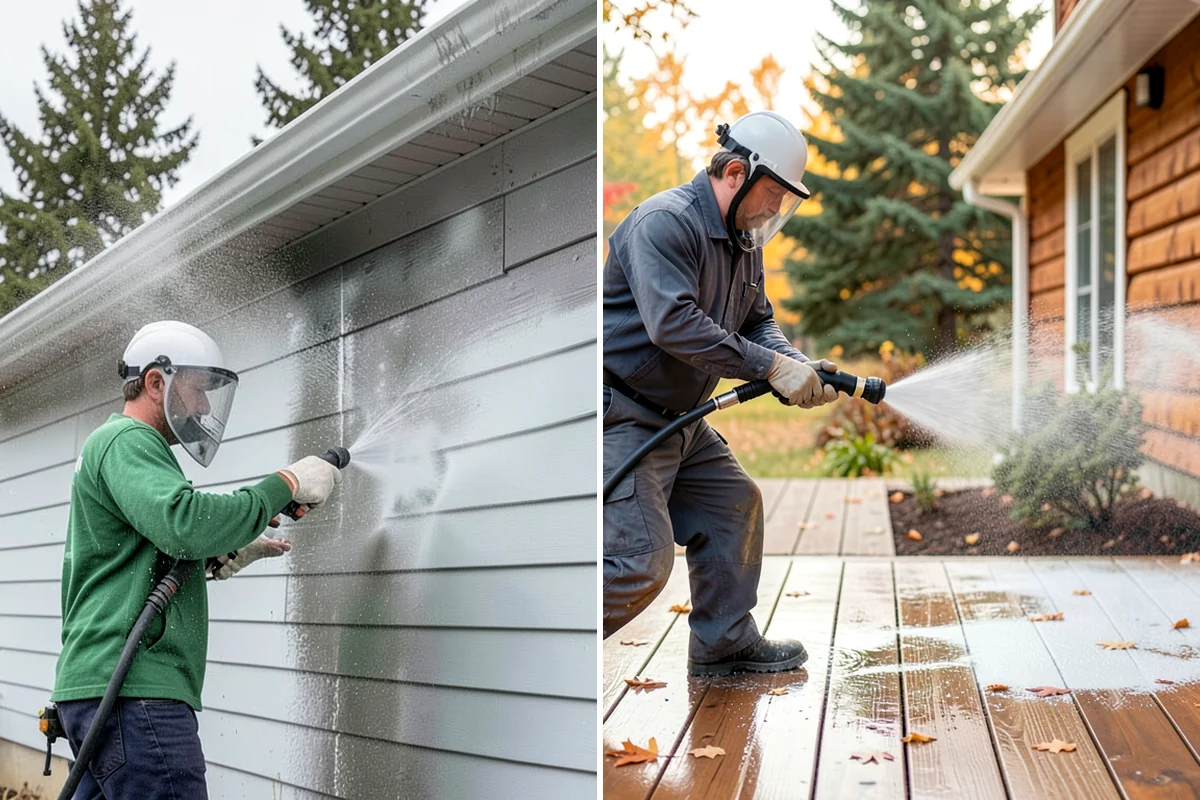 Gutter Guard Cleaning in Lyman, Skagit County, WA - Remove the debris mat resting on the guards