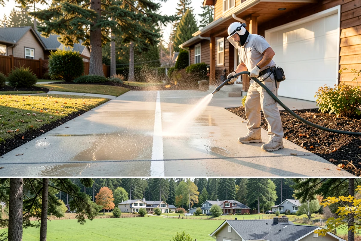 Gutter Guard Cleaning in Lyman, Skagit County, WA - Clean guards in late fall and again mid-spring to stay ahead of the needle drop that mats them over.