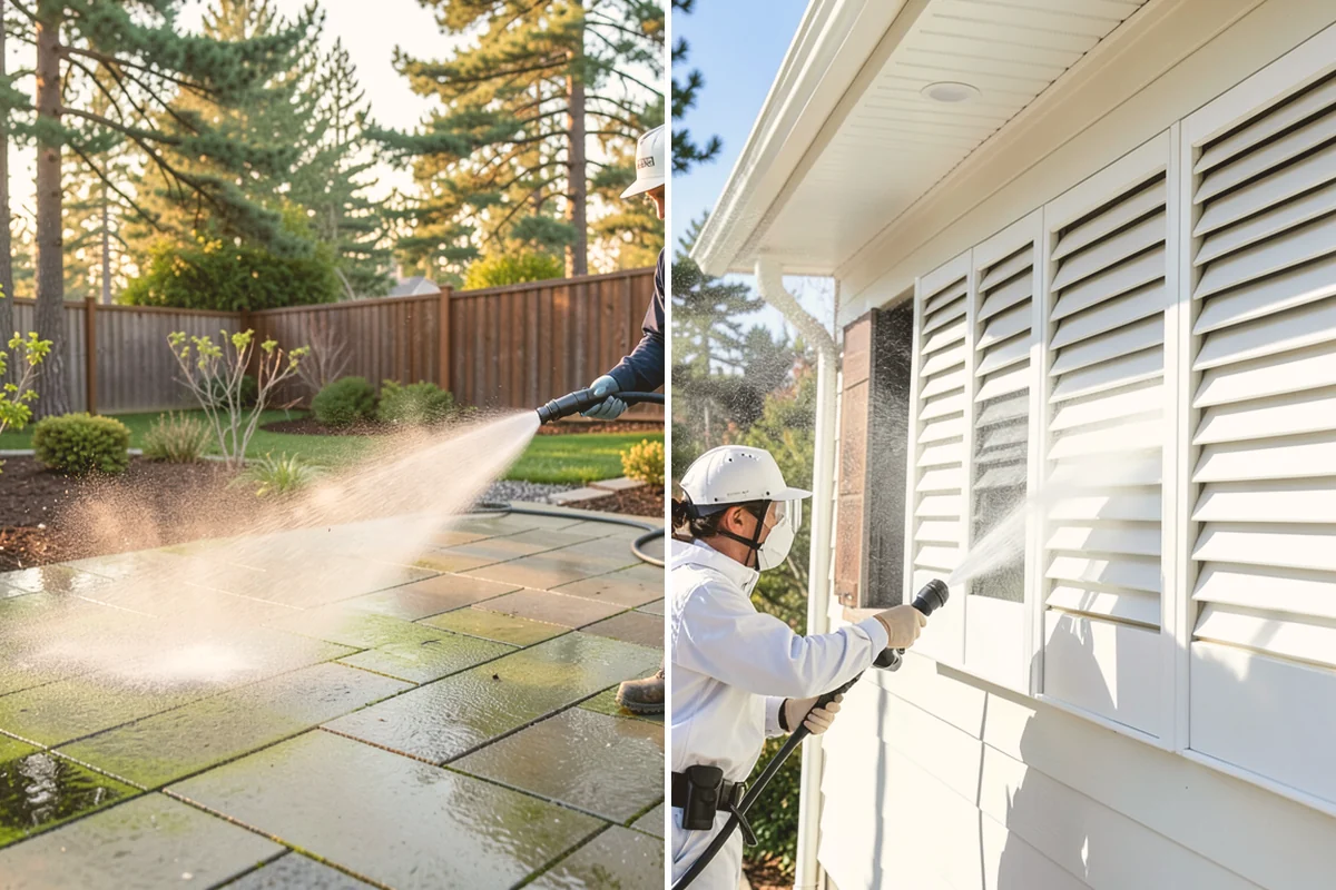 Gutter Guard Cleaning in Lynnwood, Snohomish County, WA - Remove the debris mat resting on the guards