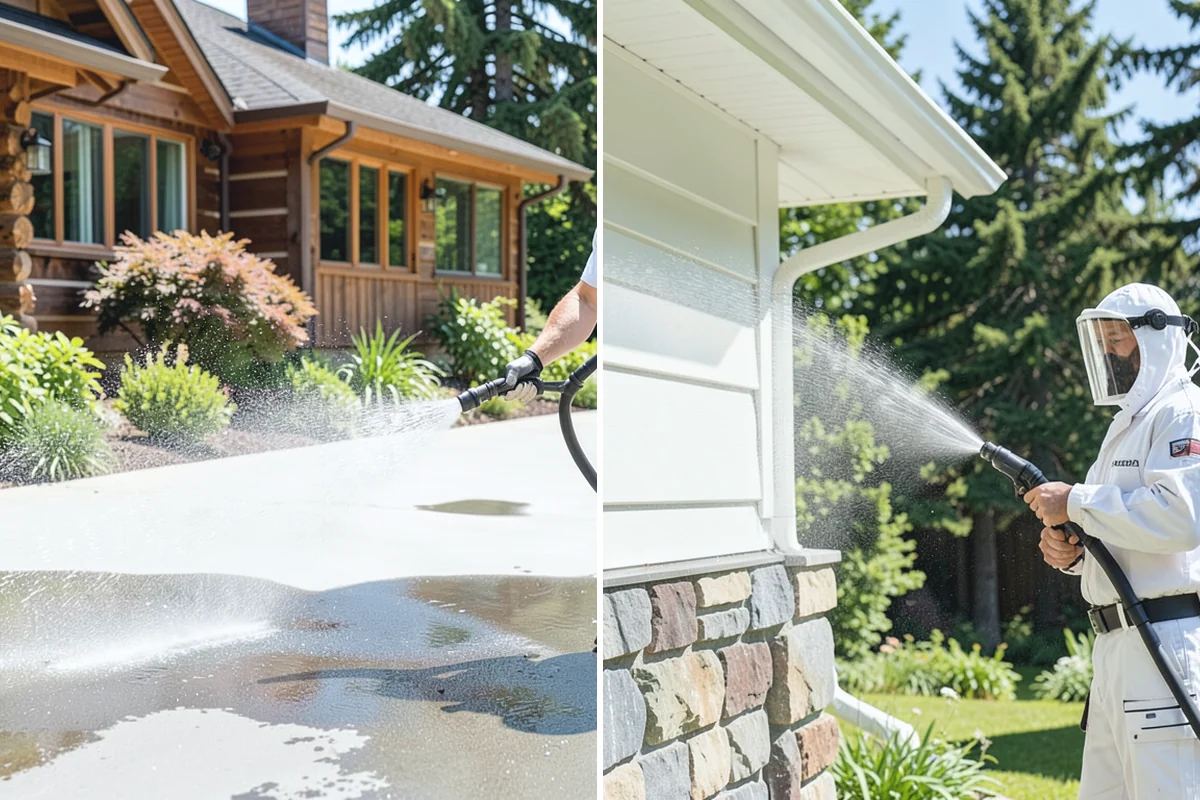 Gutter Guard Cleaning in Marysville, Snohomish County, WA - Remove the debris mat resting on the guards