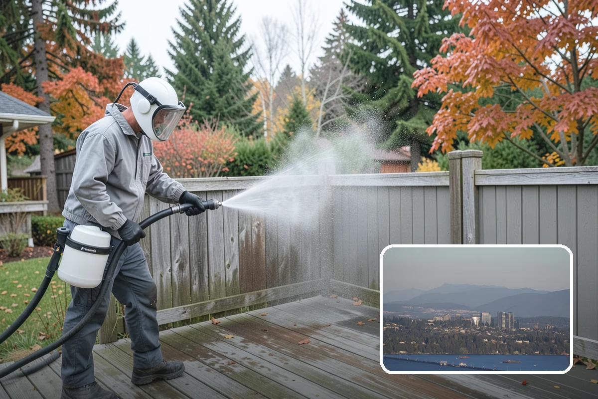 Gutter Guard Cleaning in Medina, King County, WA - Clears matted needles and moss off the guard surface