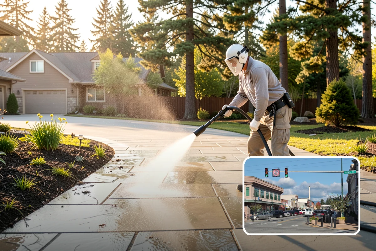 Gutter Guard Cleaning in Monroe, Snohomish County, WA - Clears matted needles and moss off the guard surface