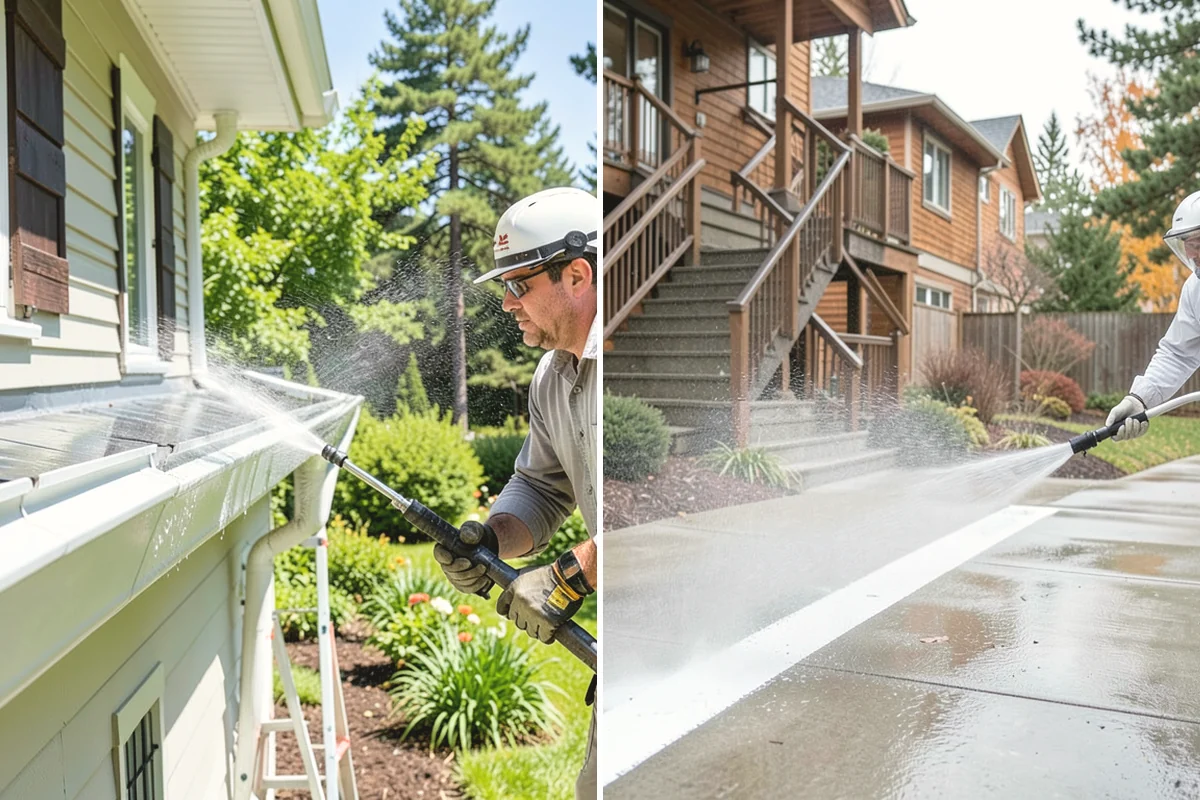 Gutter Guard Cleaning in Mountlake Terrace, Snohomish County, WA - Remove the debris mat resting on the guards