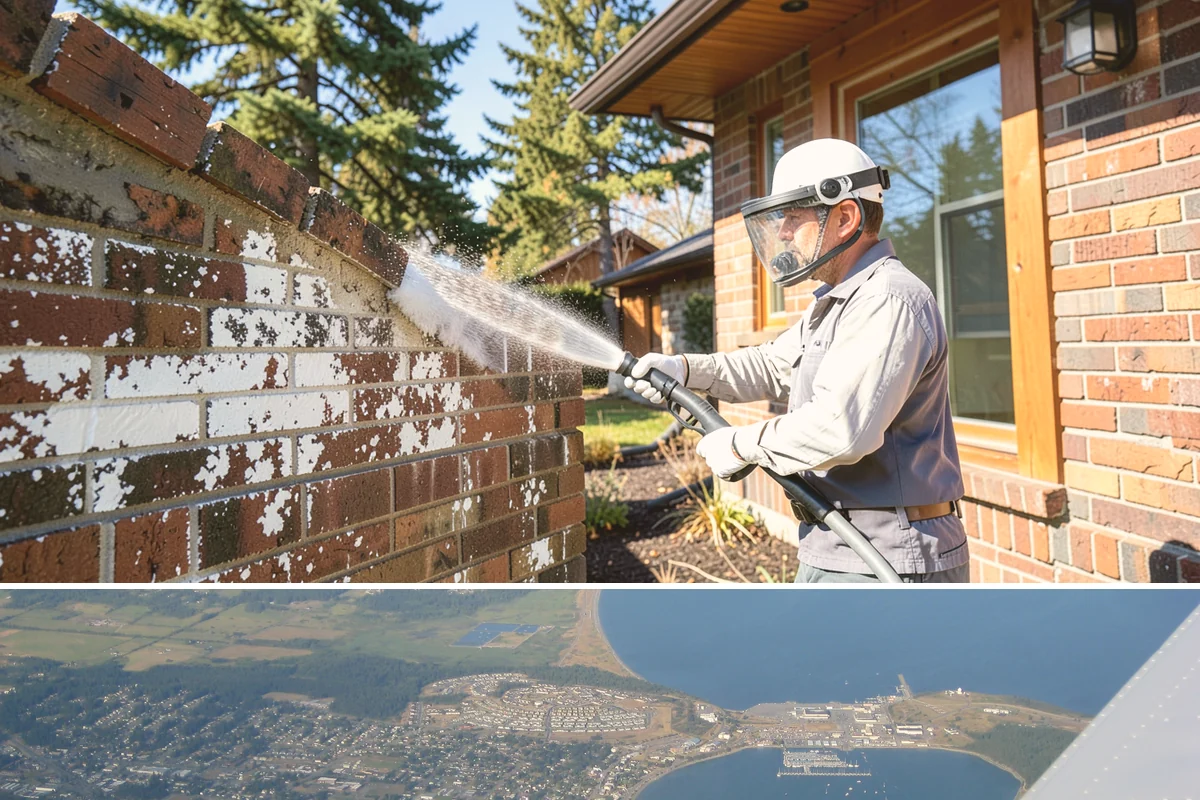 Gutter Guard Cleaning in Oak Harbor, Island County, WA - Clean guards in late fall and again mid-spring to stay ahead of the needle drop that mats them over.