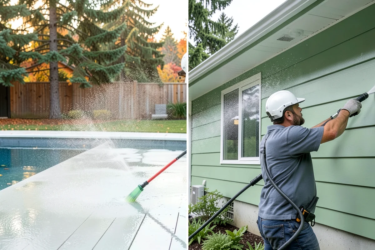 Gutter Guard Cleaning in Pacific, King County, WA - Remove the debris mat resting on the guards
