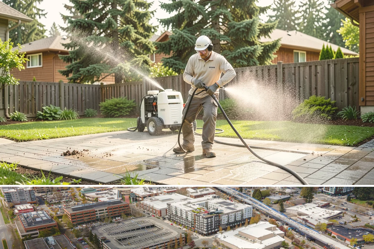 Gutter Guard Cleaning in Redmond, King County, WA - Clean guards in late fall and again mid-spring to stay ahead of the needle drop that mats them over.