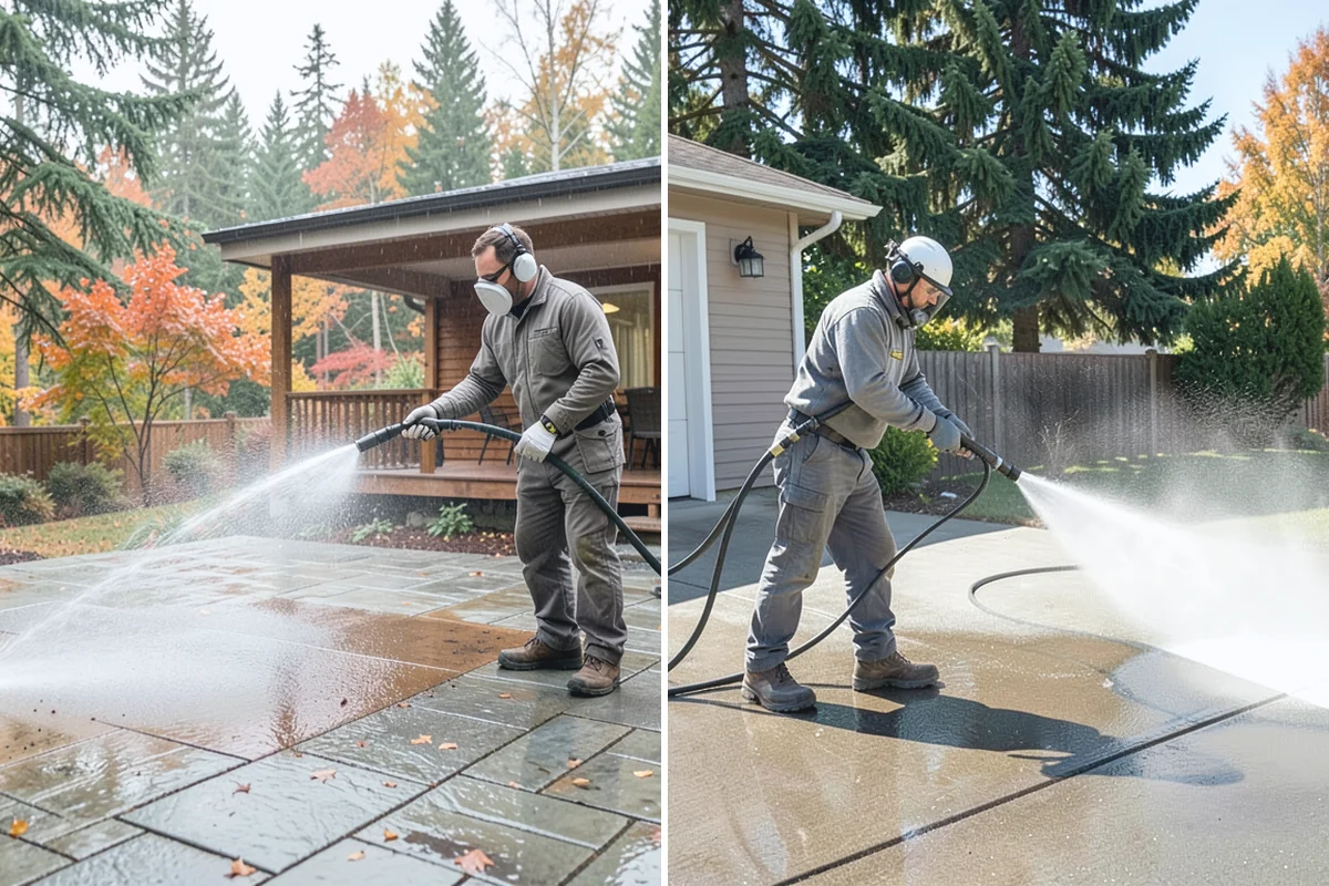 Gutter Guard Cleaning in Renton, King County, WA - Remove the debris mat resting on the guards
