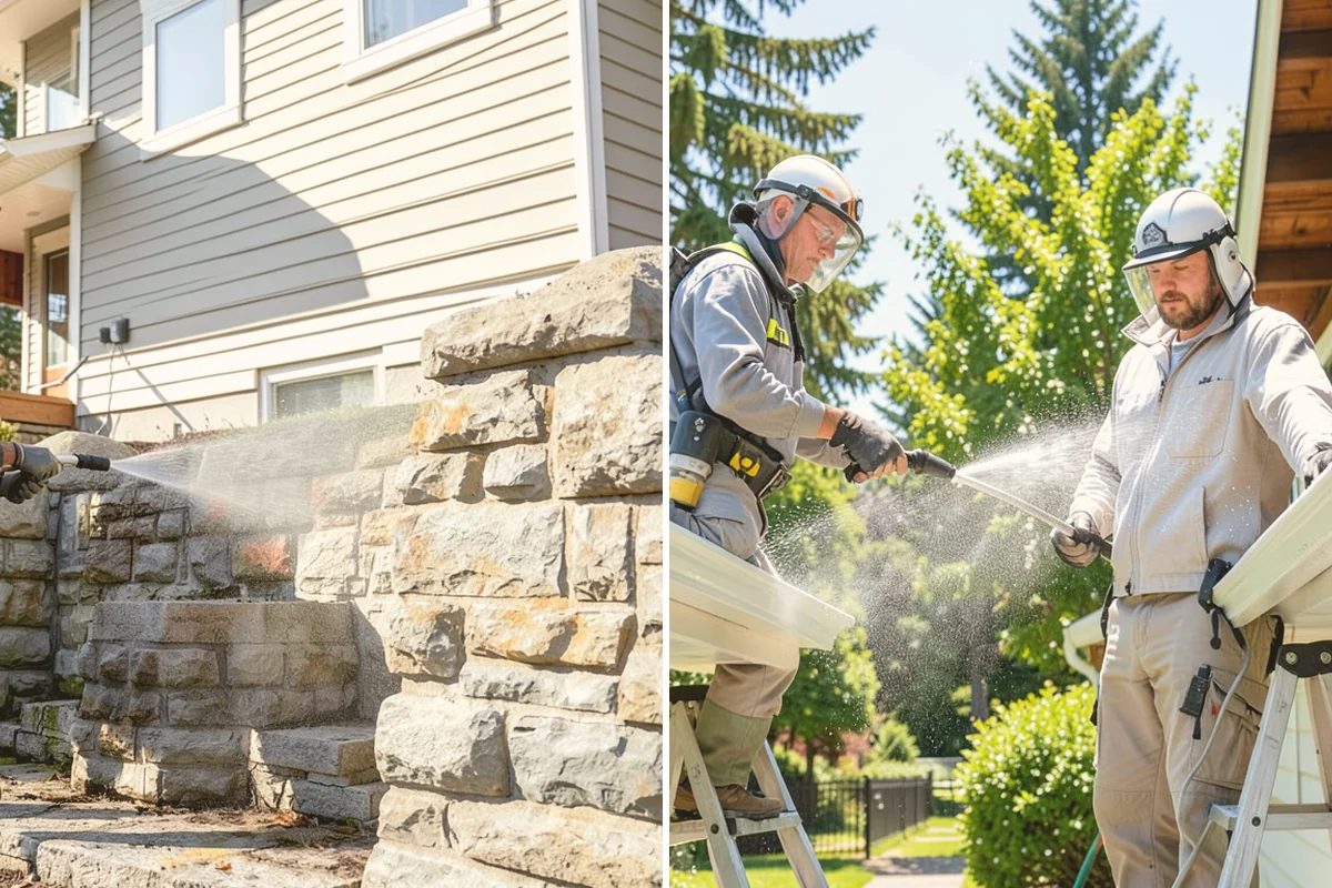 Gutter Guard Cleaning in Sammamish, King County, WA - Remove the debris mat resting on the guards