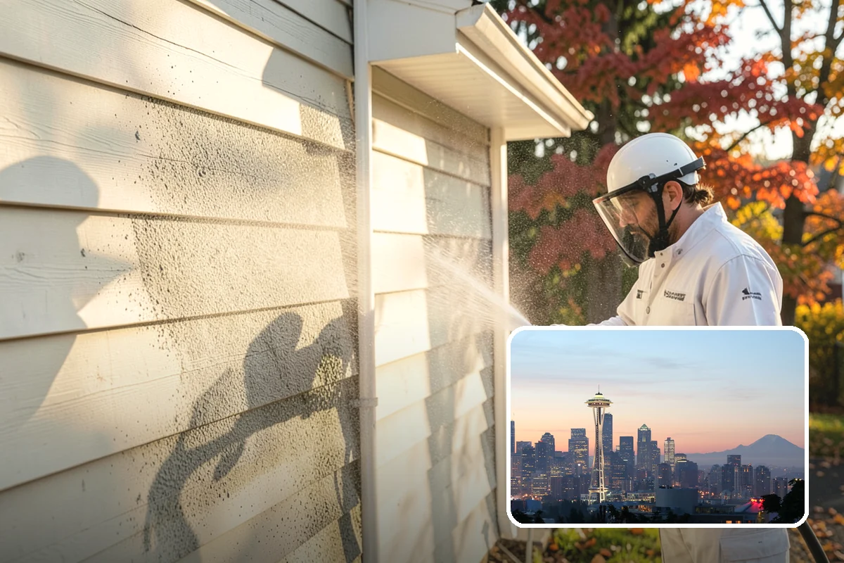 Gutter Guard Cleaning in Seattle, King County, WA - Clears matted needles and moss off the guard surface