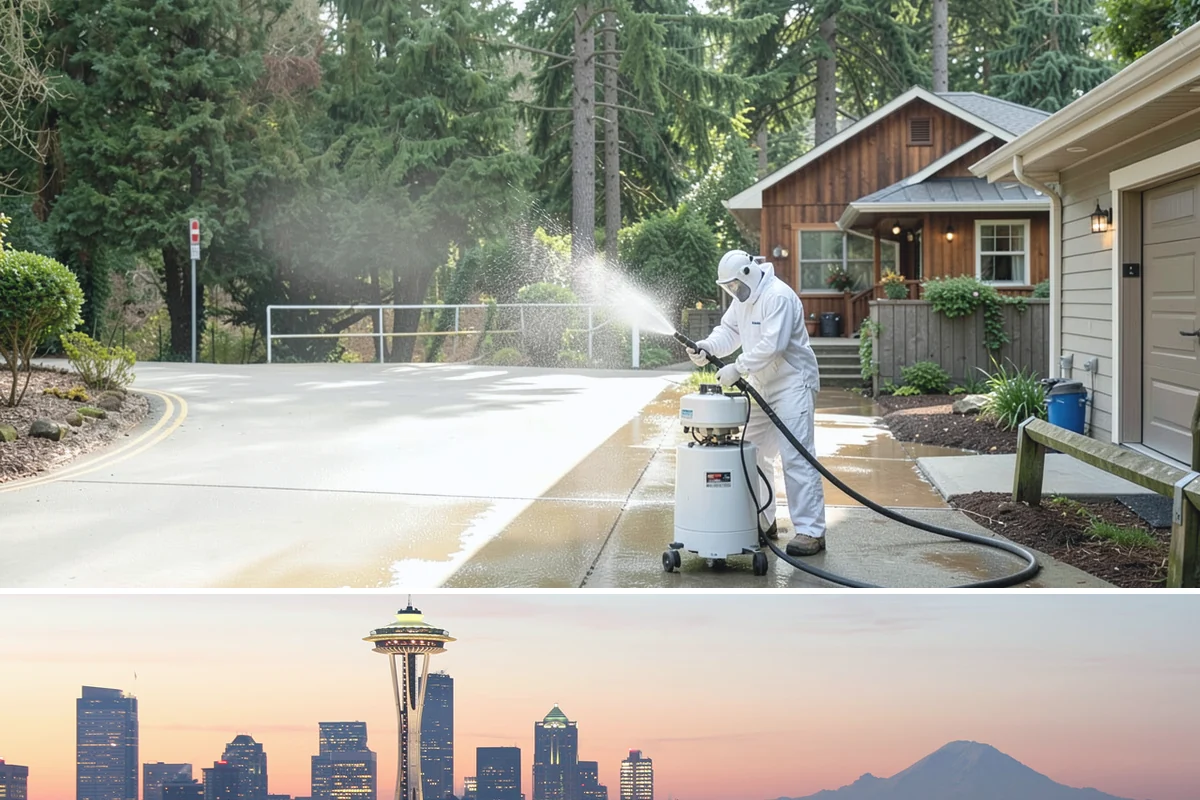 Gutter Guard Cleaning in Seattle, King County, WA - Clean guards in late fall and again mid-spring to stay ahead of the needle drop that mats them over.