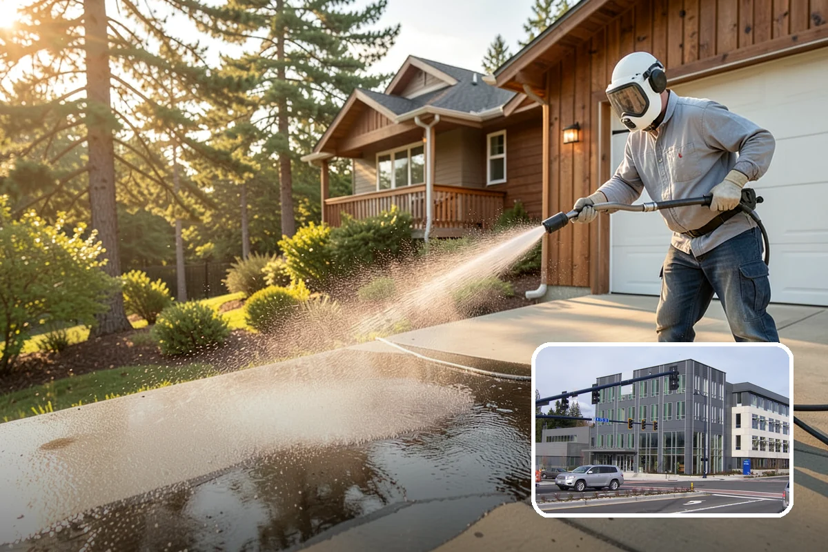 Gutter Guard Cleaning in Shoreline, King County, WA - Clears matted needles and moss off the guard surface